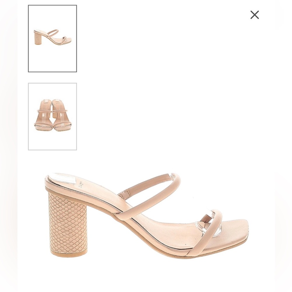 A New Day: 3 inch strap heels Sz 7.5